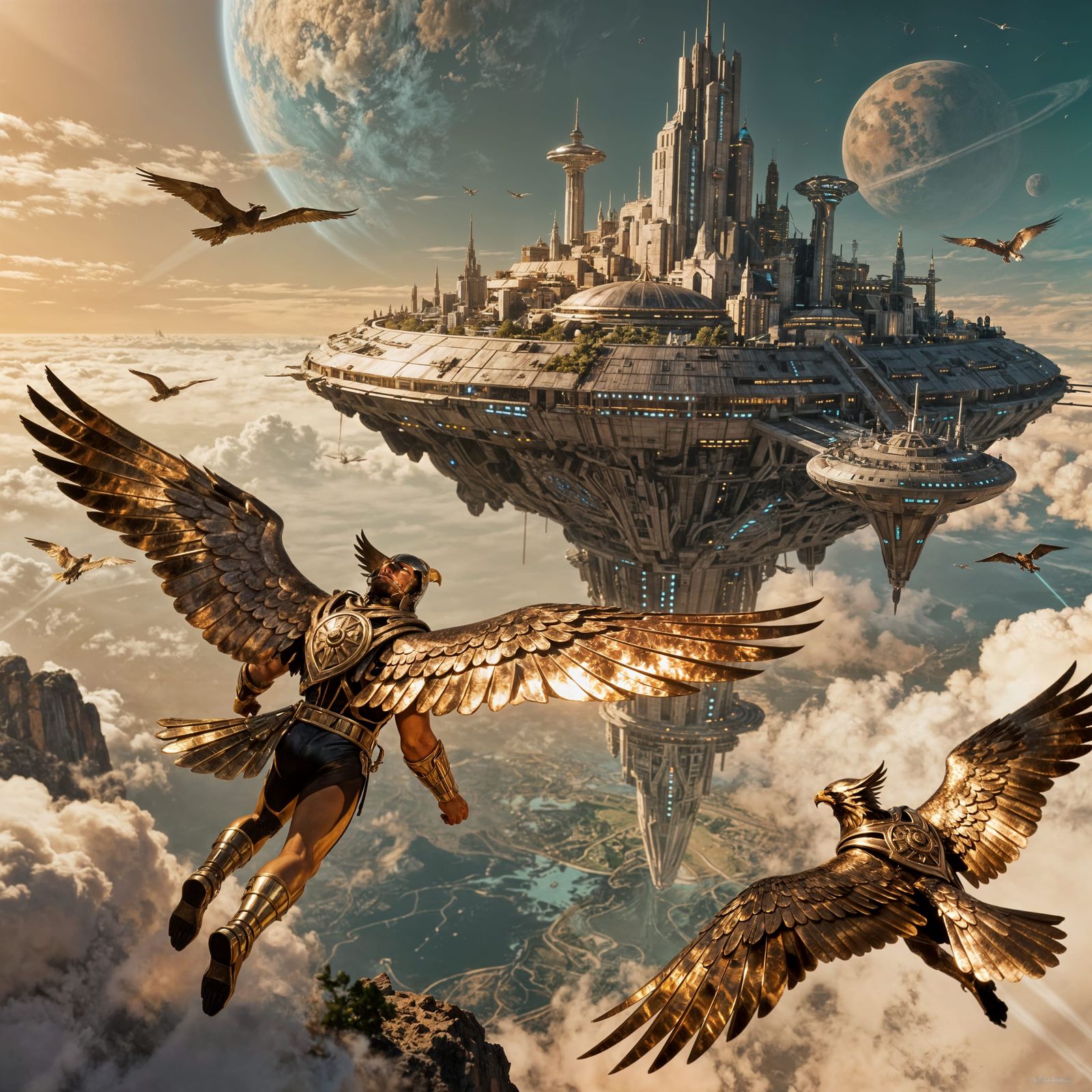 Sky City  by @Tinypegs