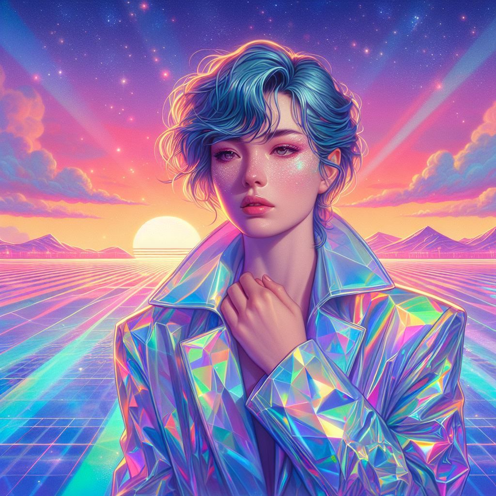 portrait compelling interpretation of hajime sorayama ice sc...