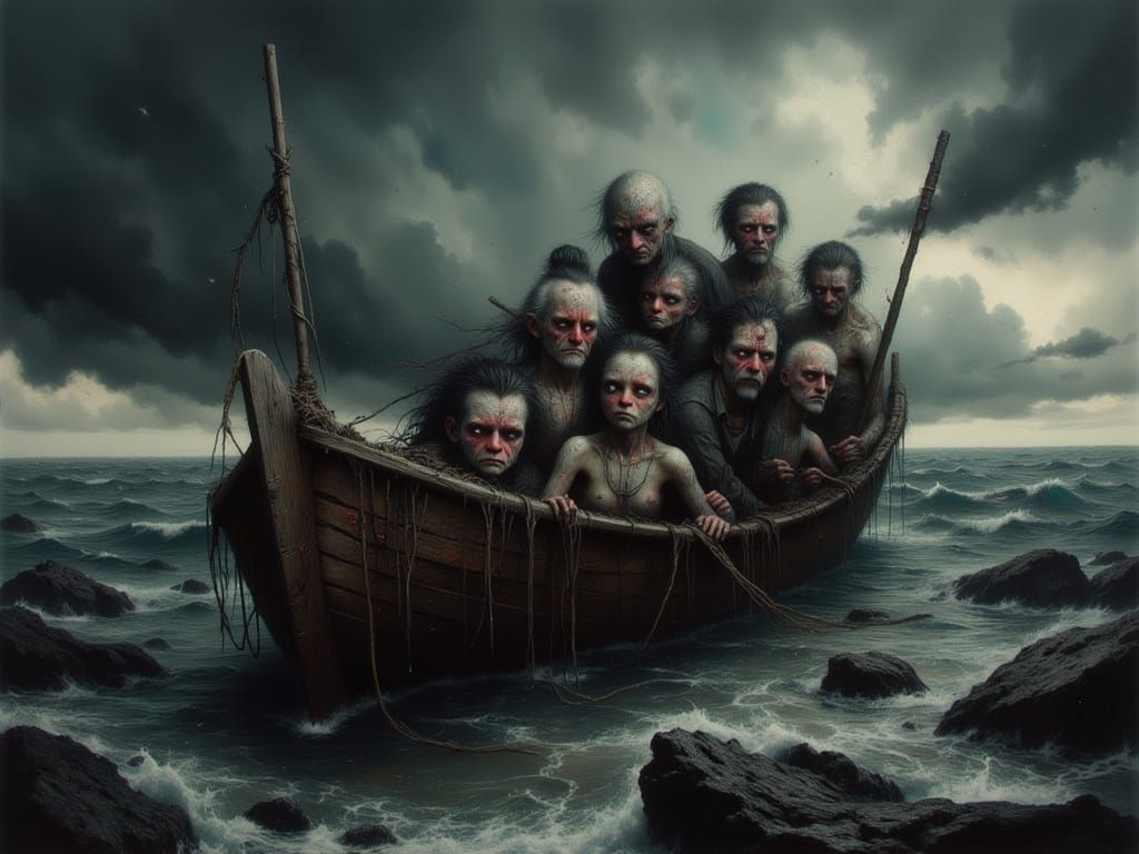 the shipwreck raft  by @GeoPepito