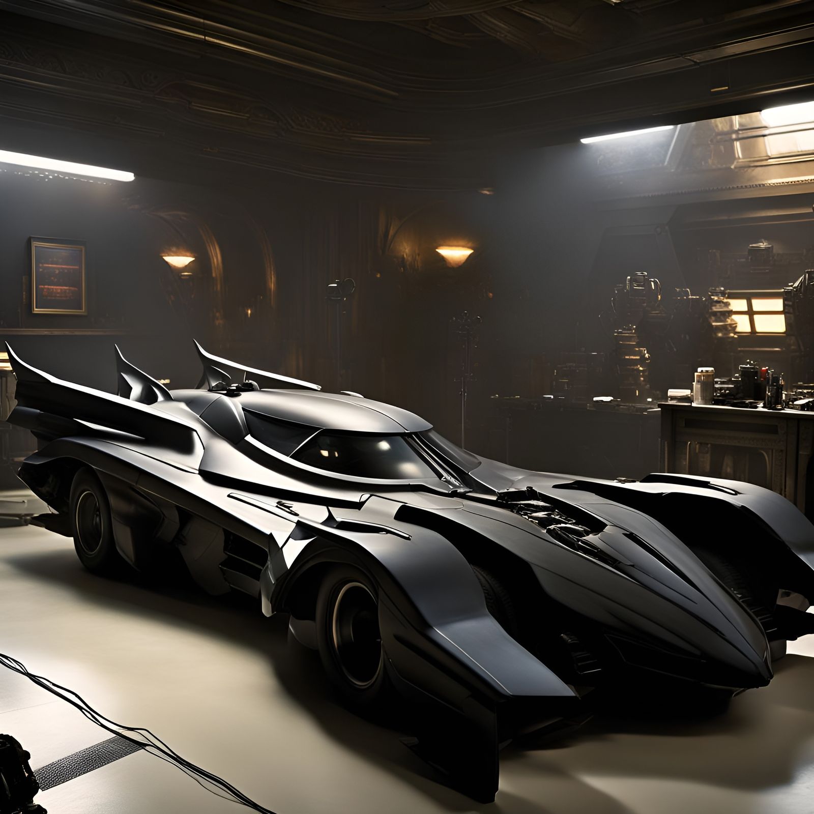 A Futuristic Batmobile - AI Generated Artwork - NightCafe Creator