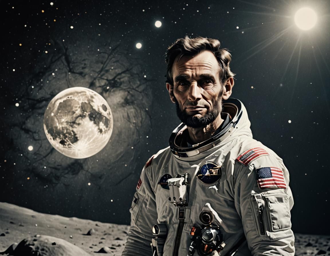 Abraham Lincoln On The Moon