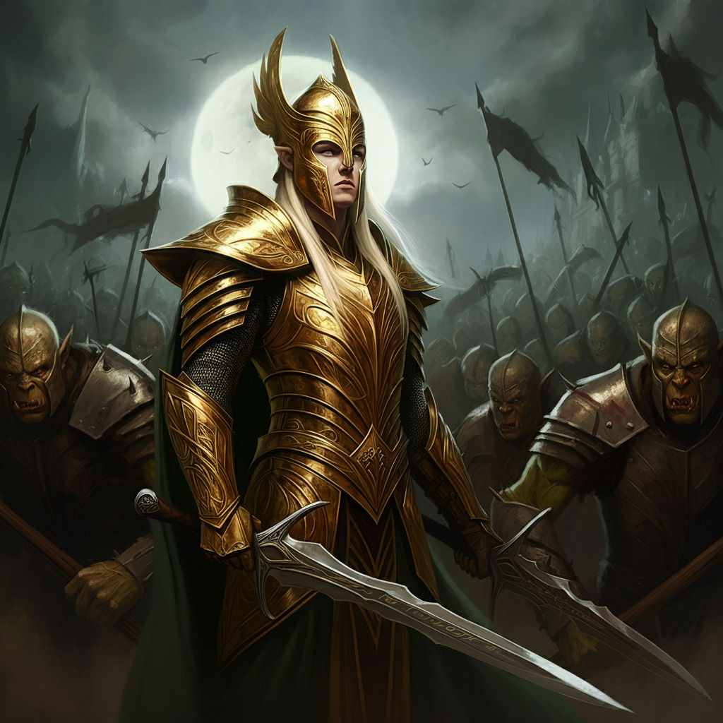 None of the Orcs Dared Engage Him in Combat