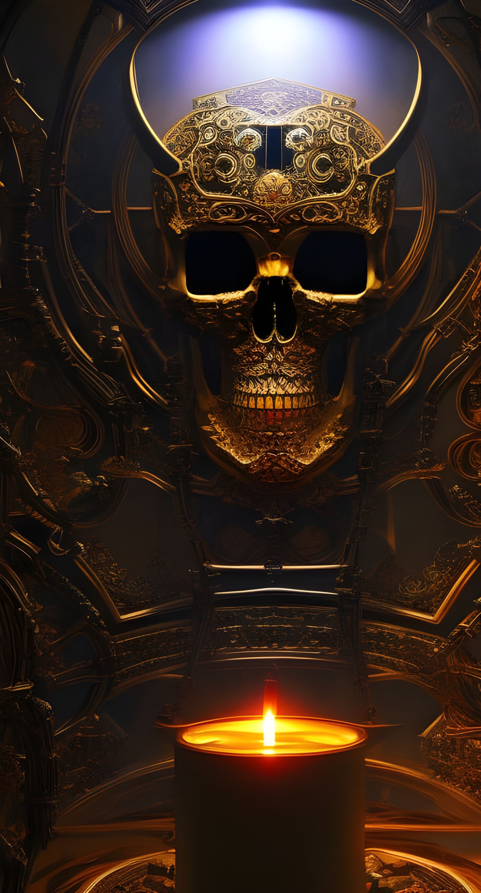 Enhanced three dimensional intricately detailed day of dead ...