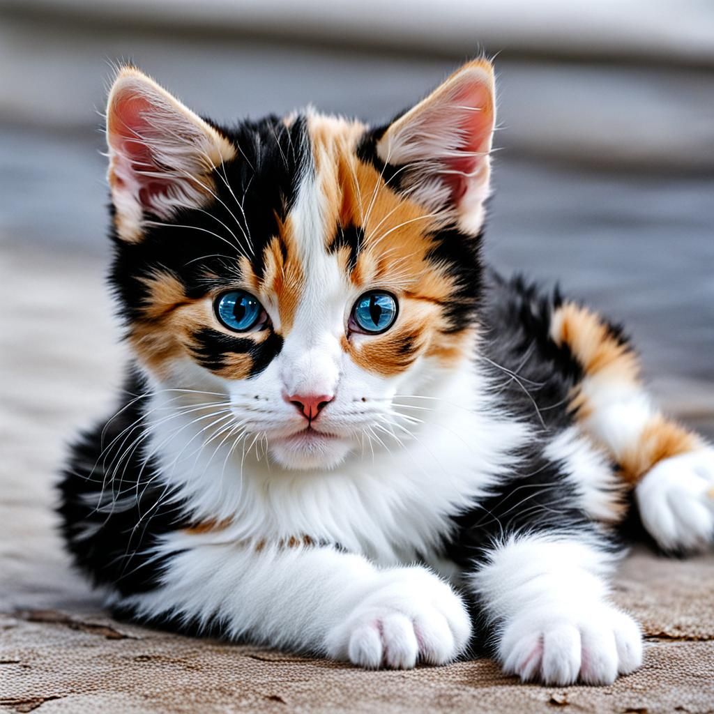 a calico kitten