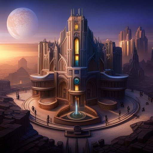 Constantine/Dr Fate Mashup: Detailed Matte Painting
