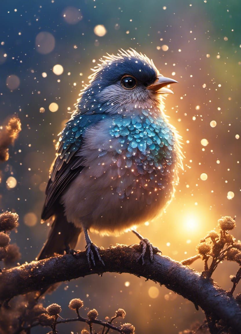 Glittering morning call