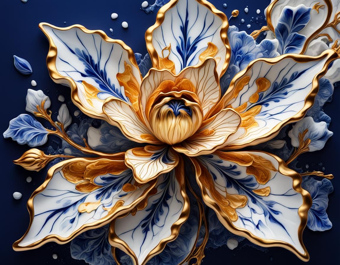 porcelain flower  by @vegenia