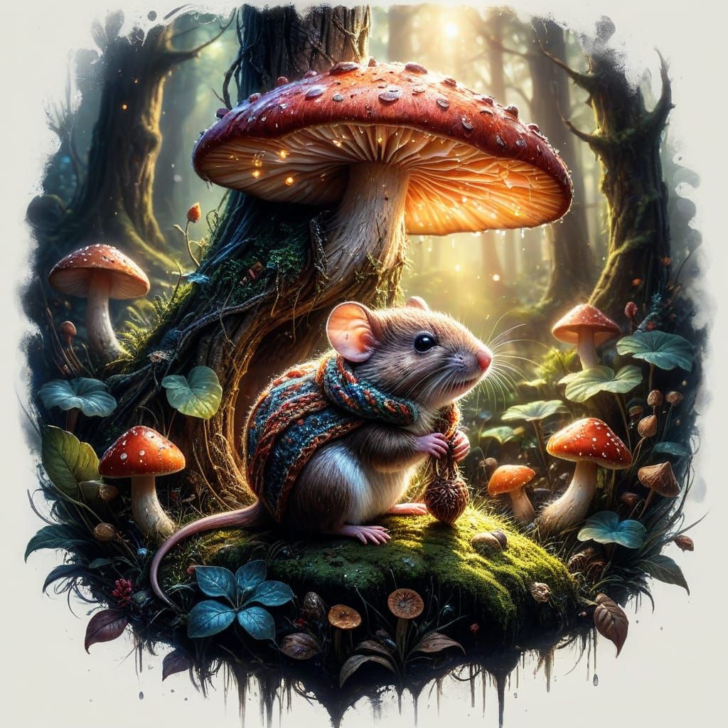 Mouse's Forest Pause 🍄✨