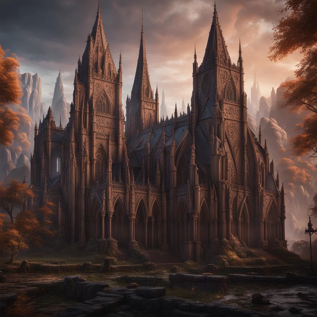 Gothic cathedral - AI Generated Artwork - NightCafe Creator