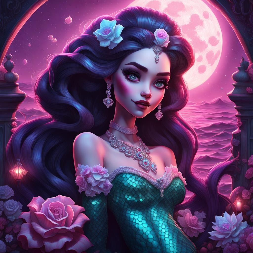 hyperrealistic beautiful draculaura from monster high as a m...