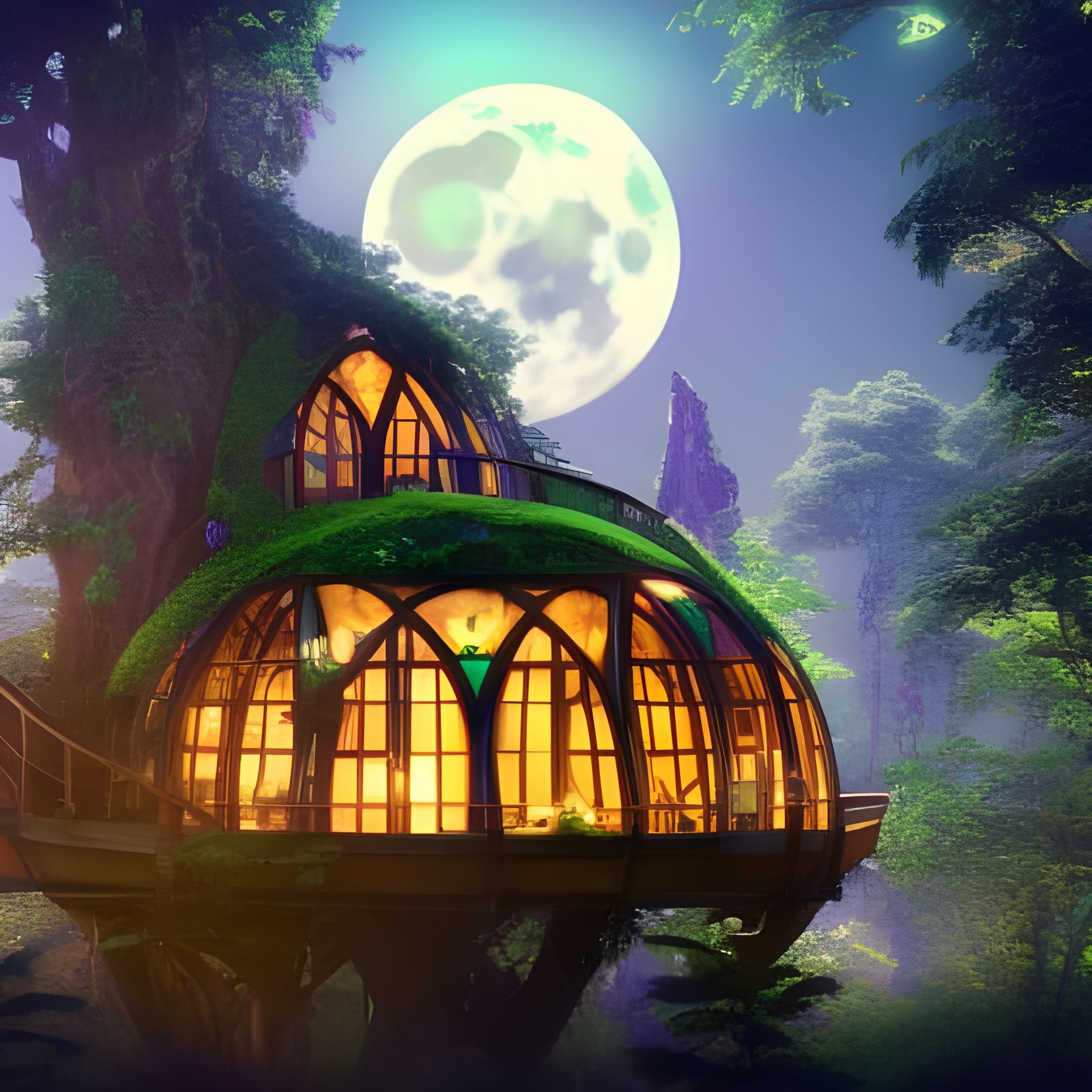 If You Live in a Glass Treehouse, You Have the Best View  by @twookiegeddon 