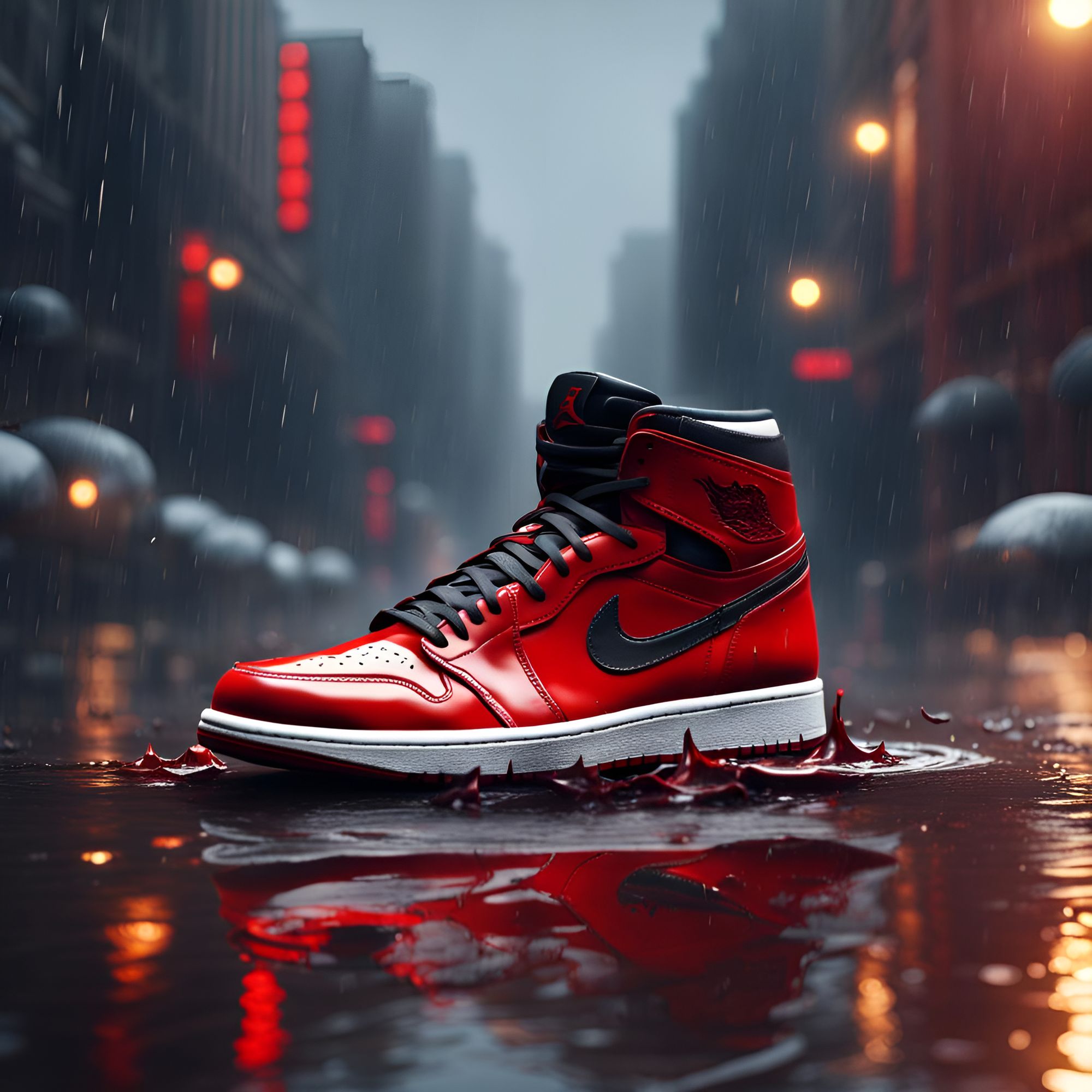 Jordans in deals the rain