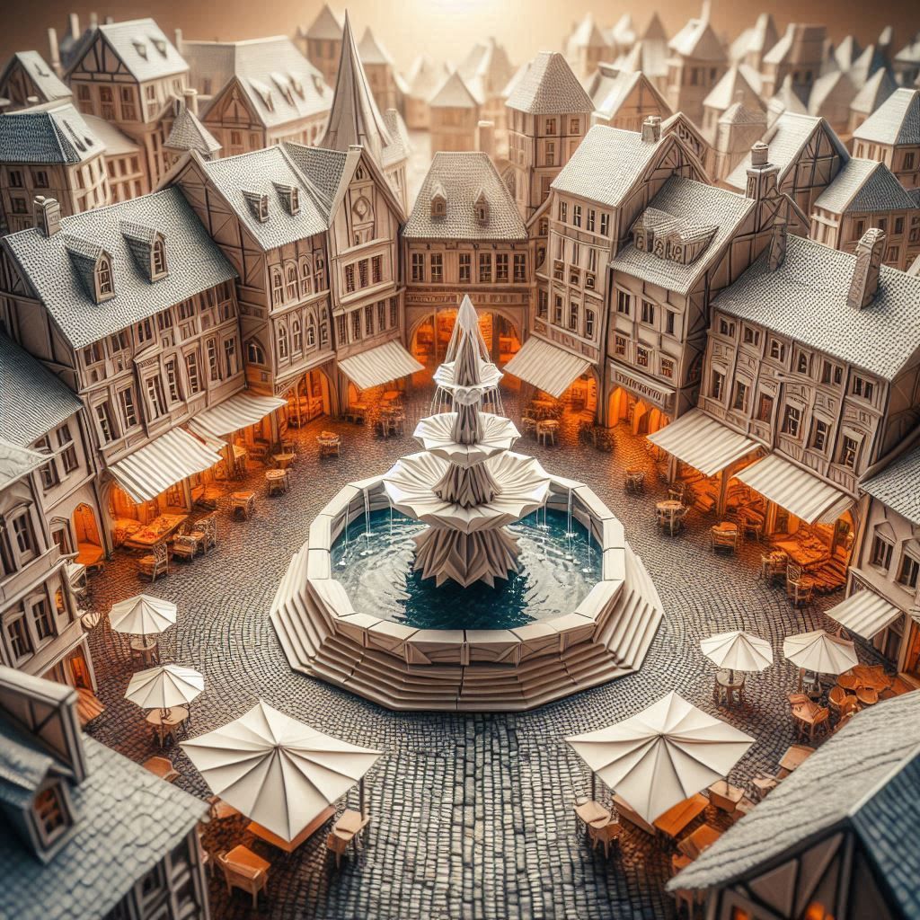 Origami town