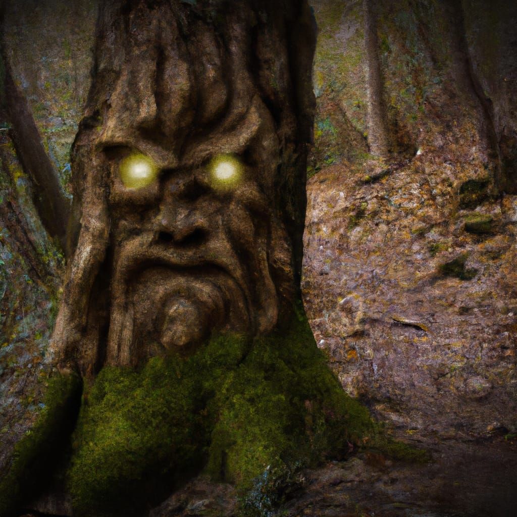 A Tree Spirit In A Mystical Woods - Ai Generated Artwork - Nightcafe 