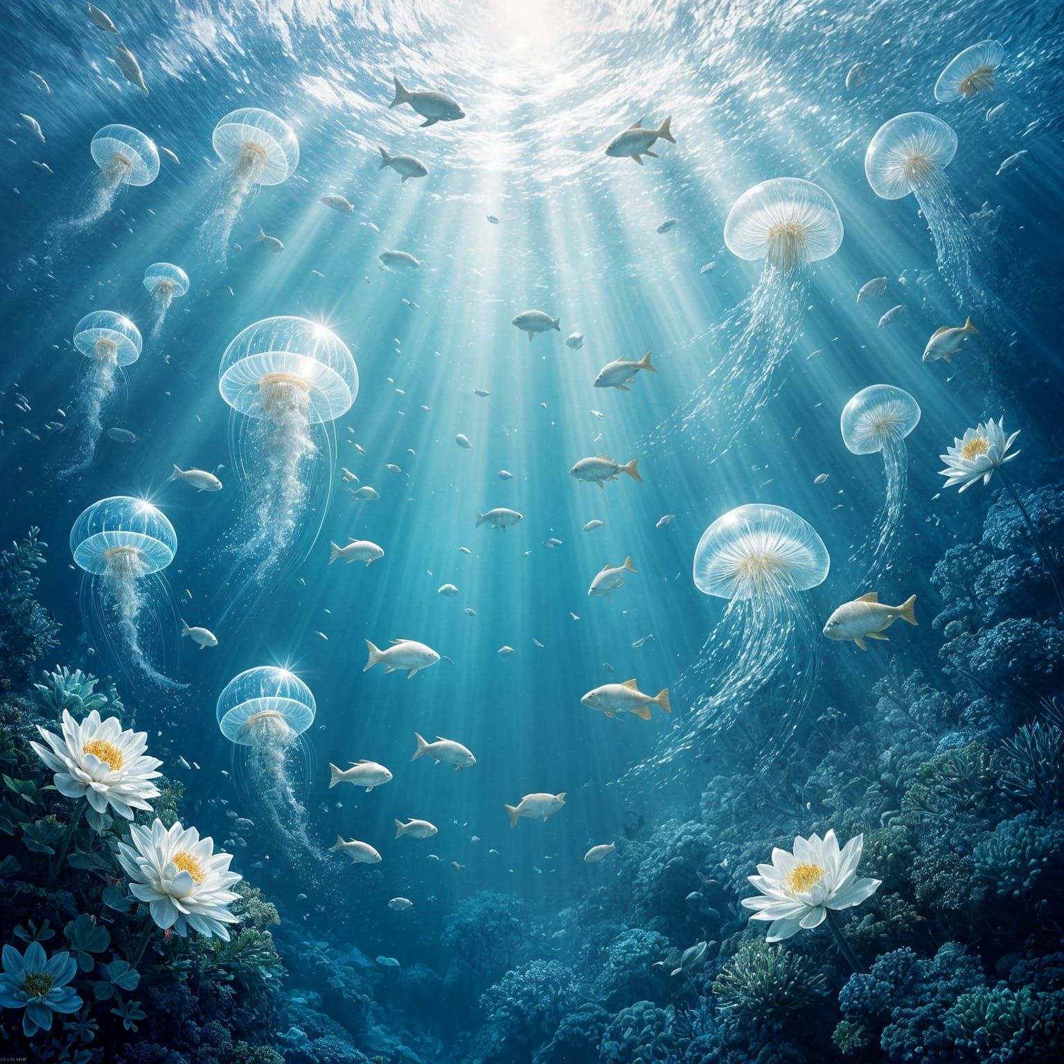 "Underwater Starfall"
In a certain part of the ocean where the water is especially clear, you can see ...  by @Likra