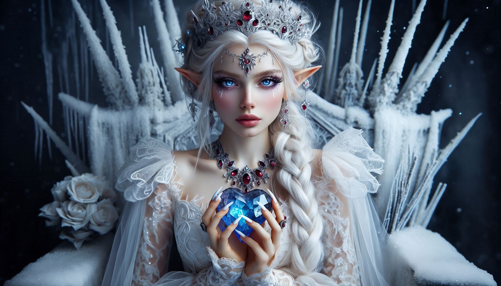 Elara, ruler of the Frost Empire🩵