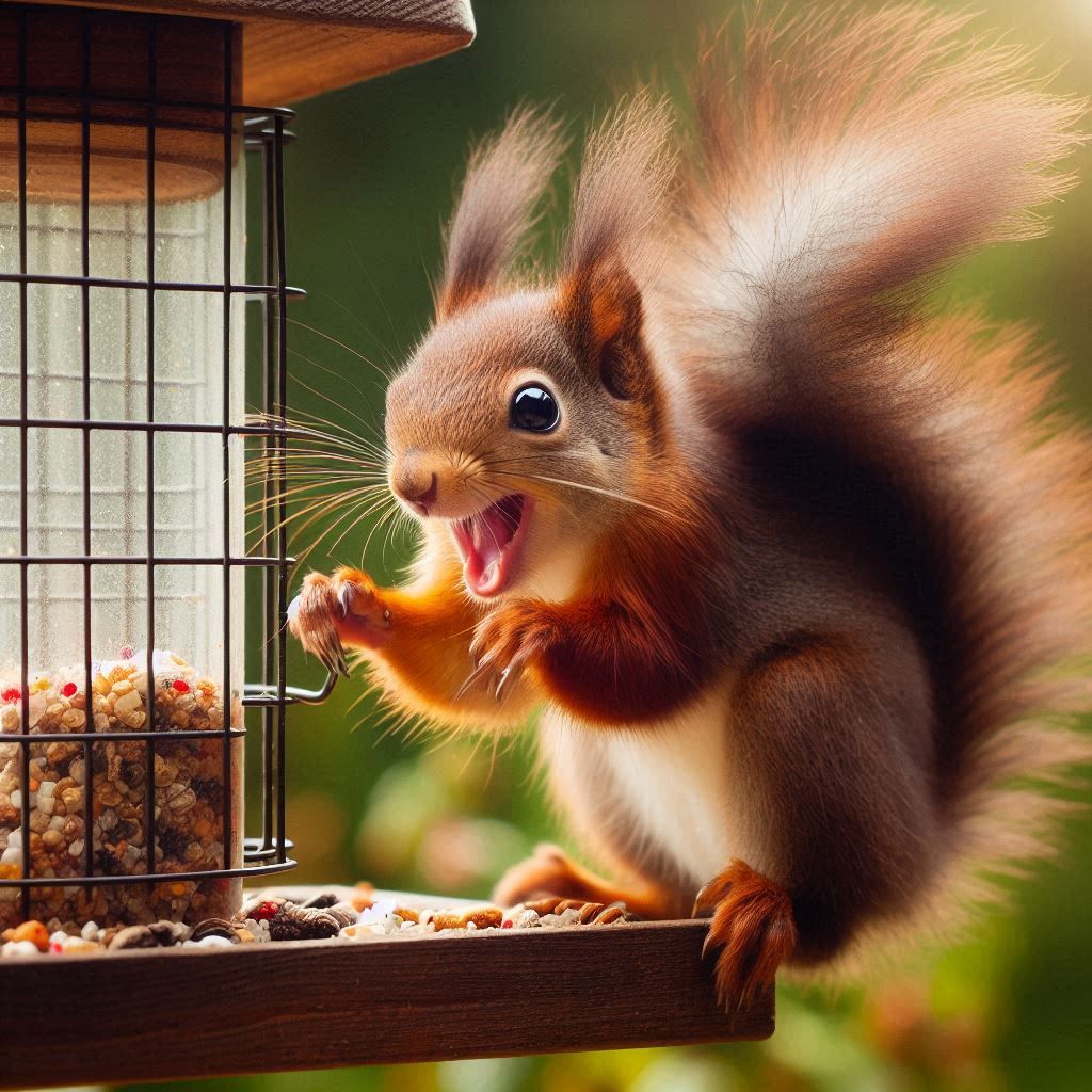 mischievious squirrel