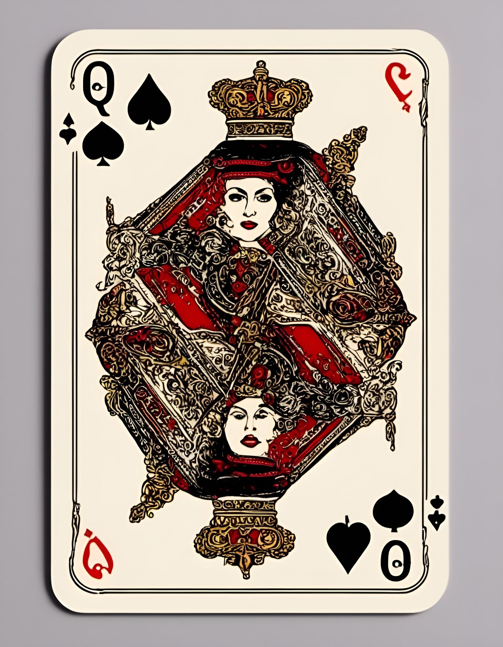 Queen of spades - AI Generated Artwork - NightCafe Creator