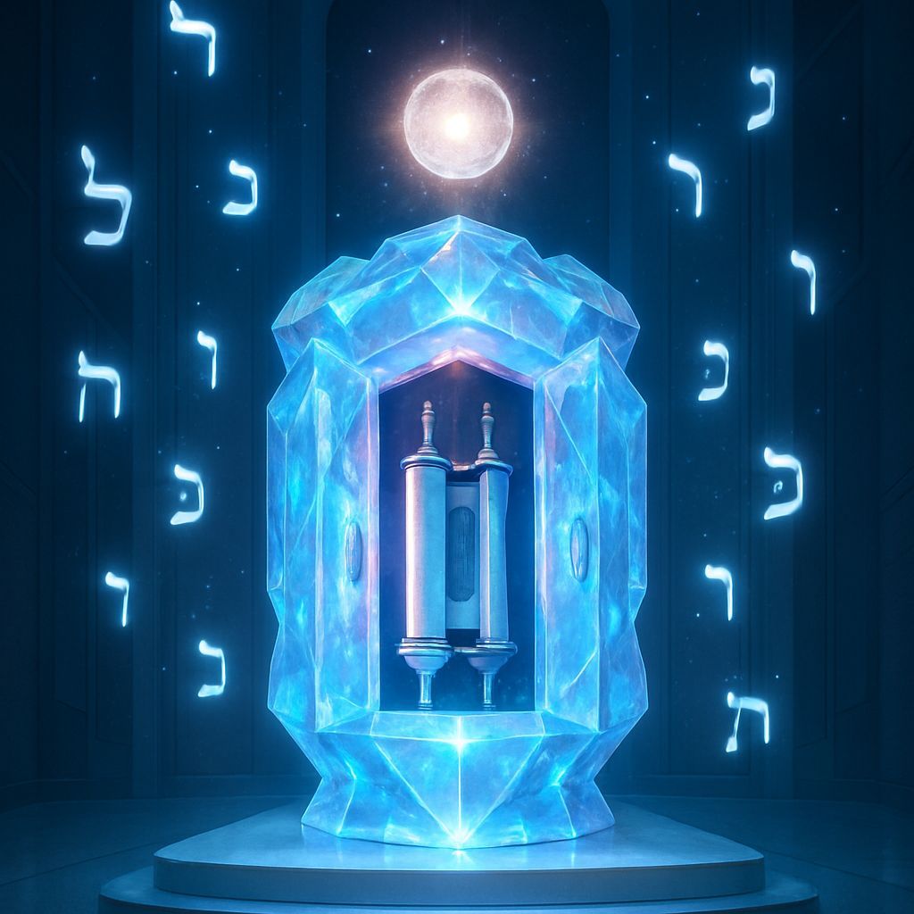 Futuristic Aron Kodesh in High-Tech Synagogue