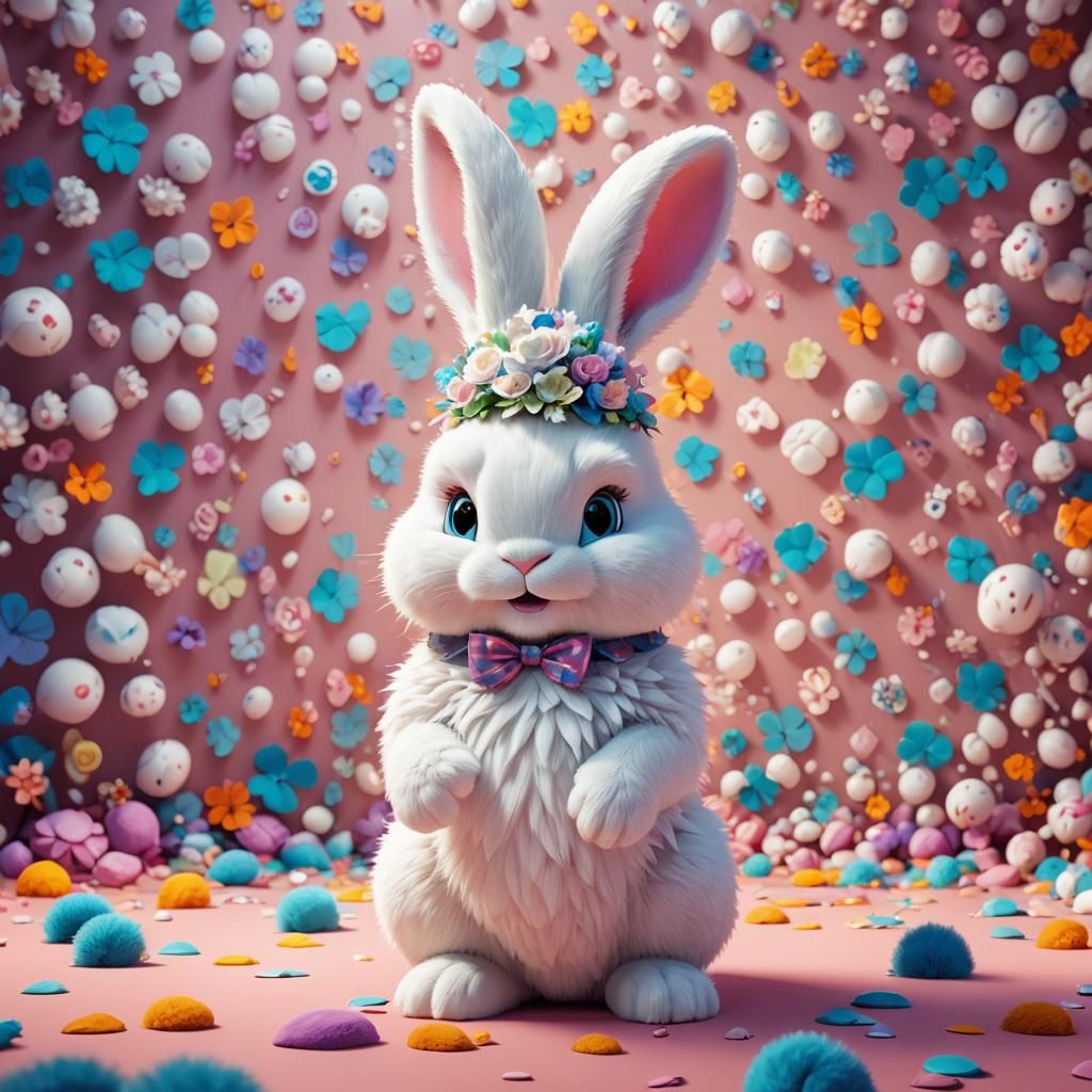 Fluffy Bunny Photo Shoot