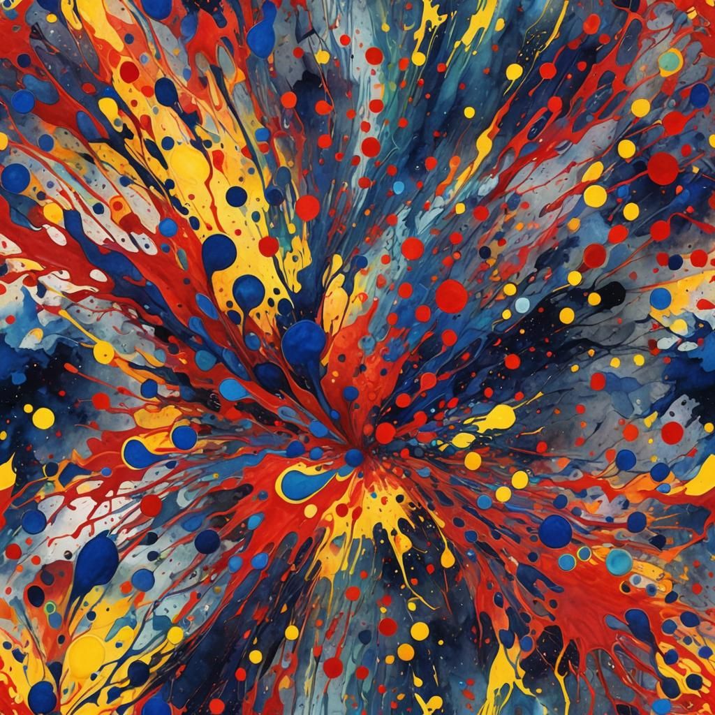 An insanely high resolution 8K piece of abstract art in the style of ...