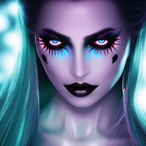 Photorealistic Female Daywalker Vampire in Dark Fantasy Styl...