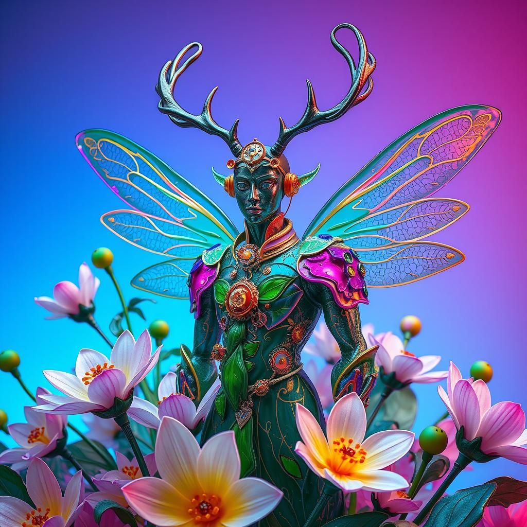 Hyper-realistic, high-detailed, Blown glass lampwork lifesiz...