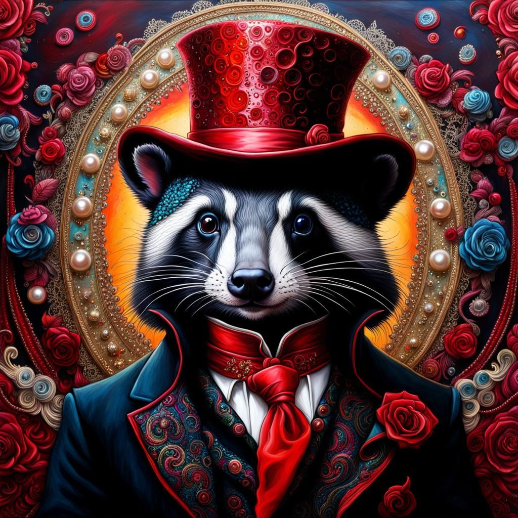 Gentleman Honey Badger 5 Ai Generated Artwork Nightcafe Creator 4250