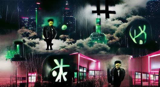 The Weeknd dressed in a suit in the 1980s synthwave neon retro - AI  Generated Artwork - NightCafe Creator