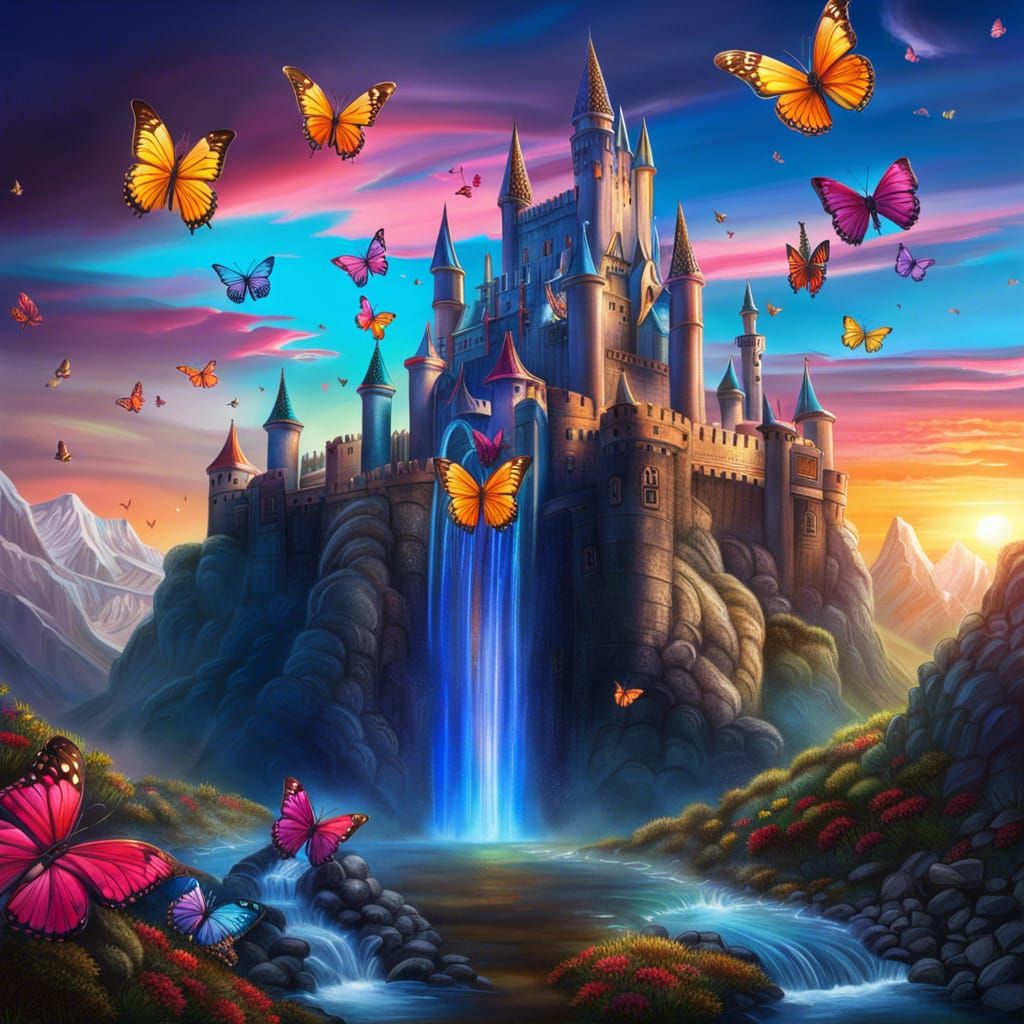 Enchanted Kingdom and a Fantasy Land (Castle) - AI Generated Artwork ...