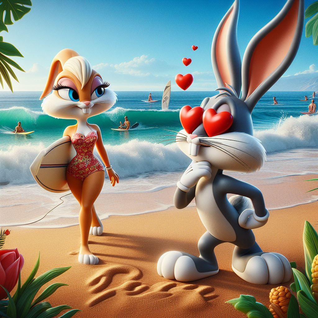 Lola and Bugs Bunny