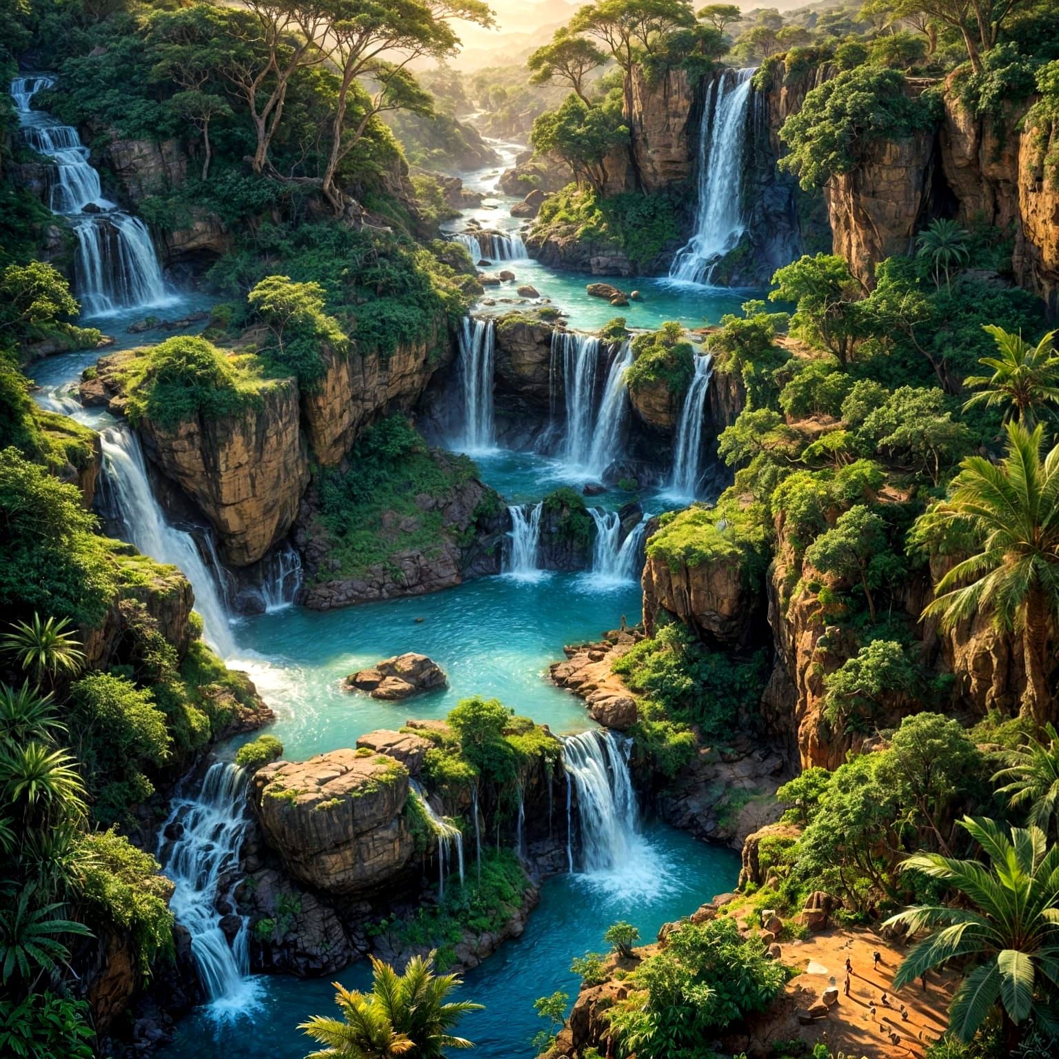 Dreamy waterfalls  by @Desert Mama