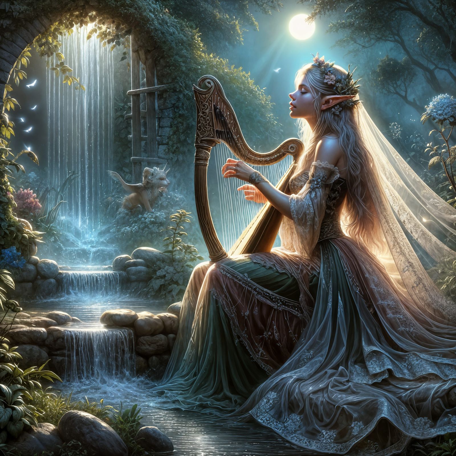 Moonlight complaint - elvish version  by @BM