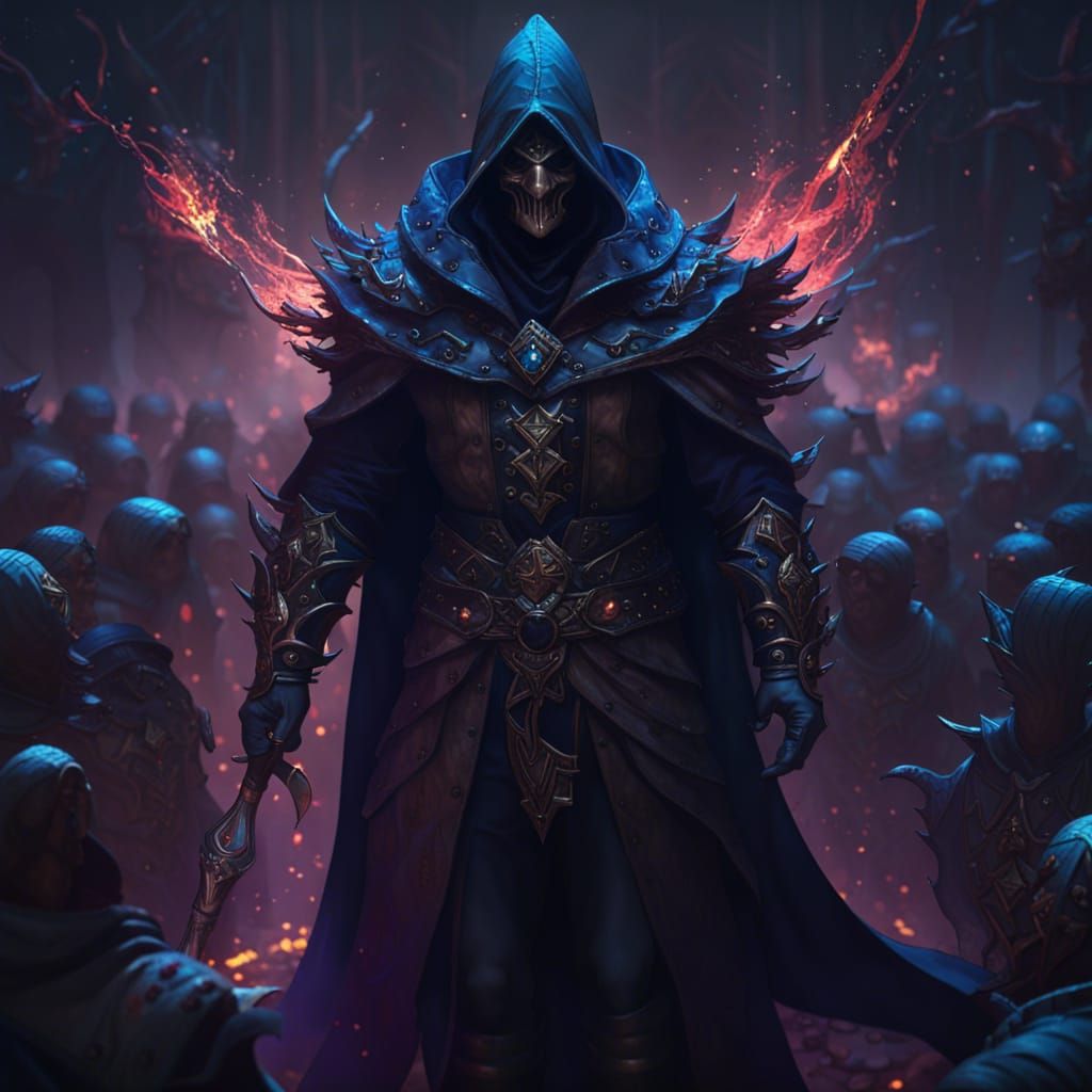 Infernal mage assassin - AI Generated Artwork - NightCafe Creator