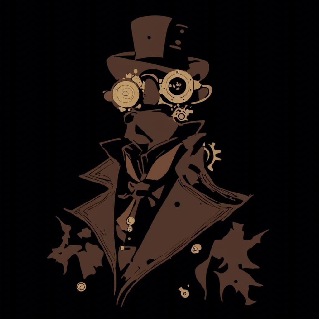 Steampunk Blueprint Design