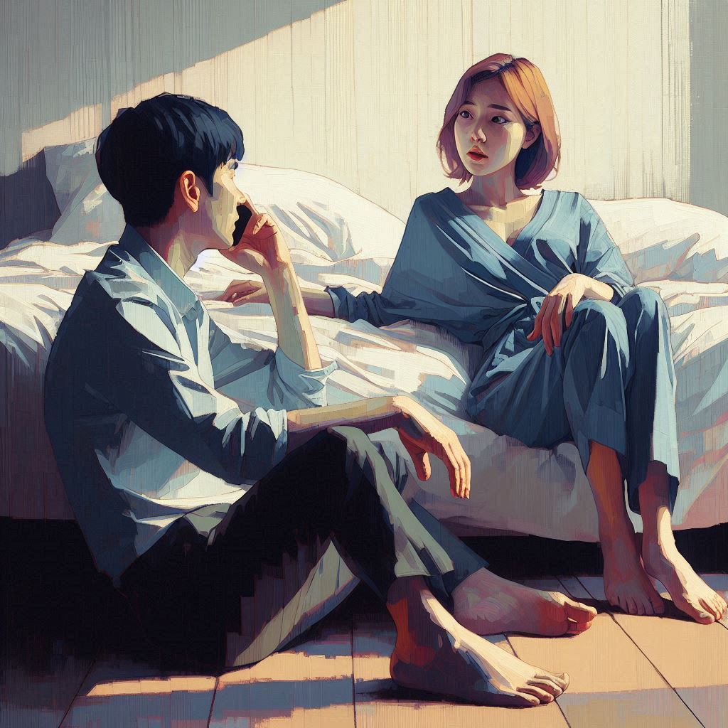 From the series "Lying..."