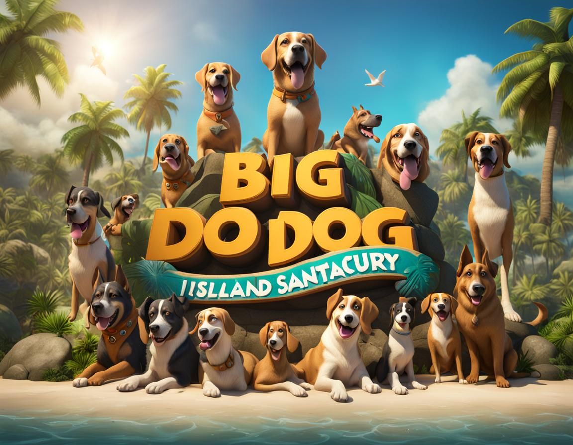 Big Dog Island Sanctuary V - AI Generated Artwork - NightCafe Creator