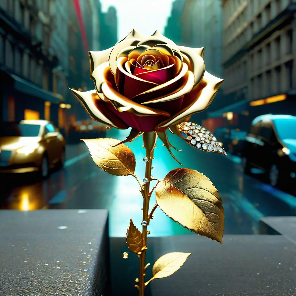 The rose that grew from concrete  by @Revenant_