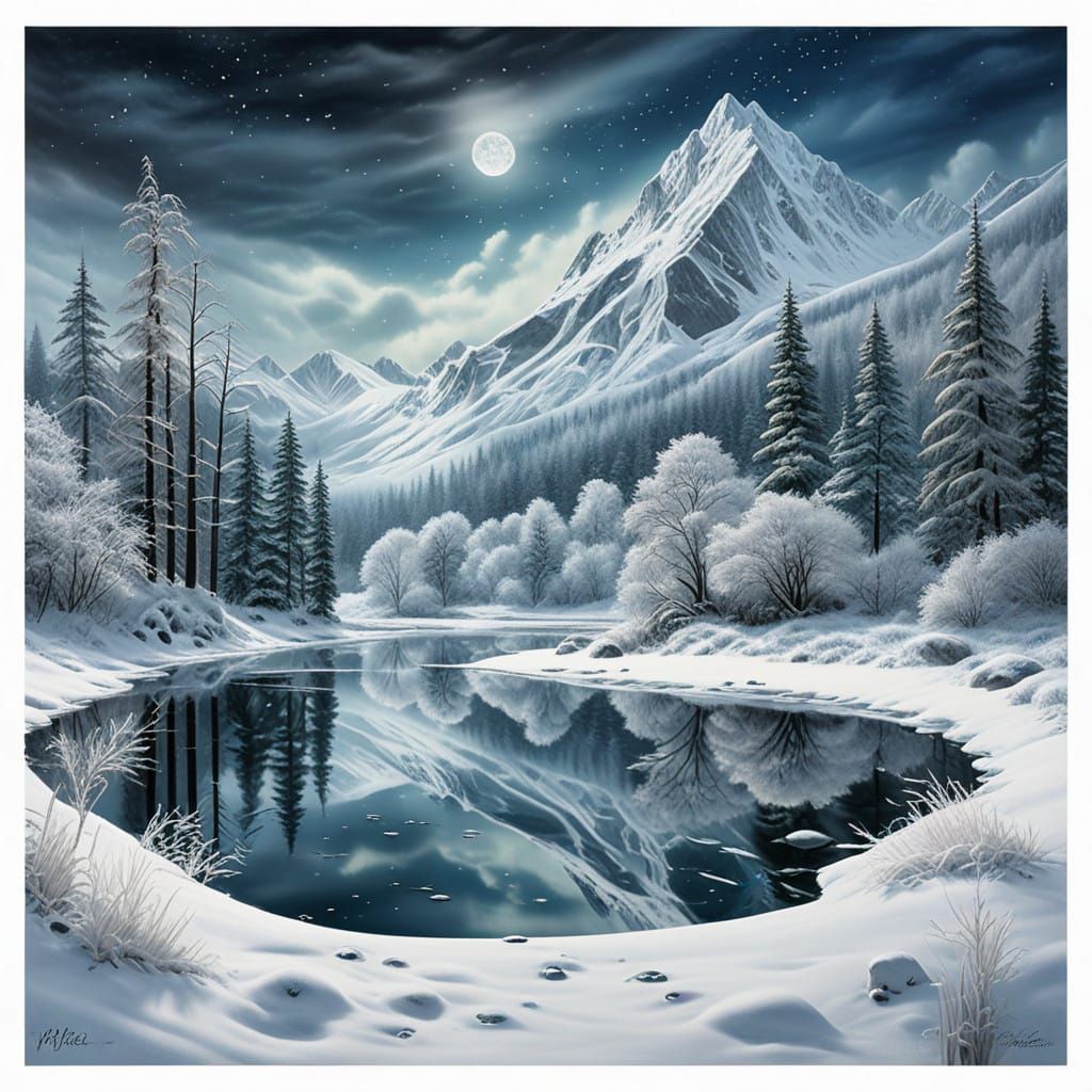 Winter Landscape  by @Sonia