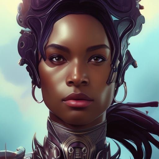 black female earth knight - AI Generated Artwork - NightCafe Creator