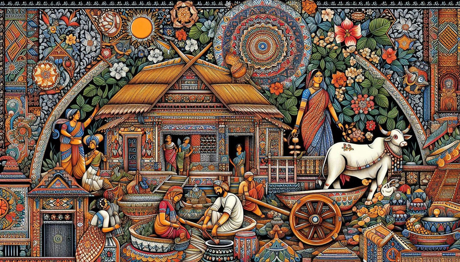 Indian Folk art - Chittara art
