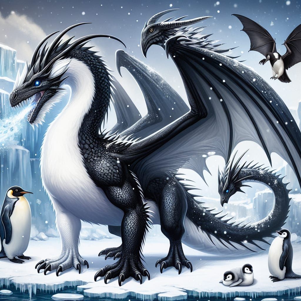 Dragon penguin hybrid 