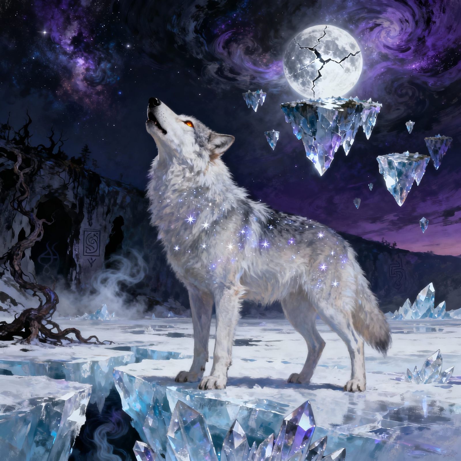 The wolf of the crystal isle (5 likes)   by @Al_in_Tanzania