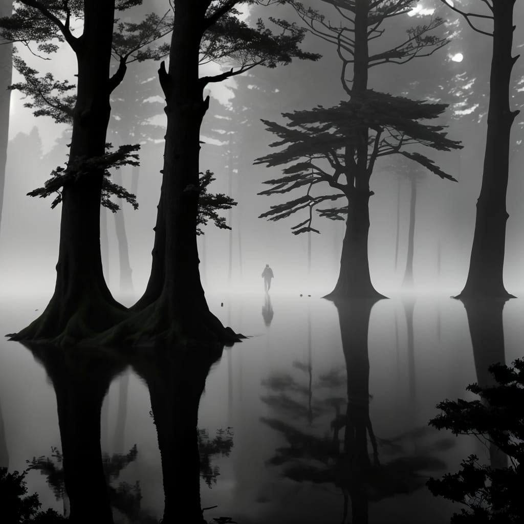 Hyperrealistic Cinematic Landscape in High Contrast