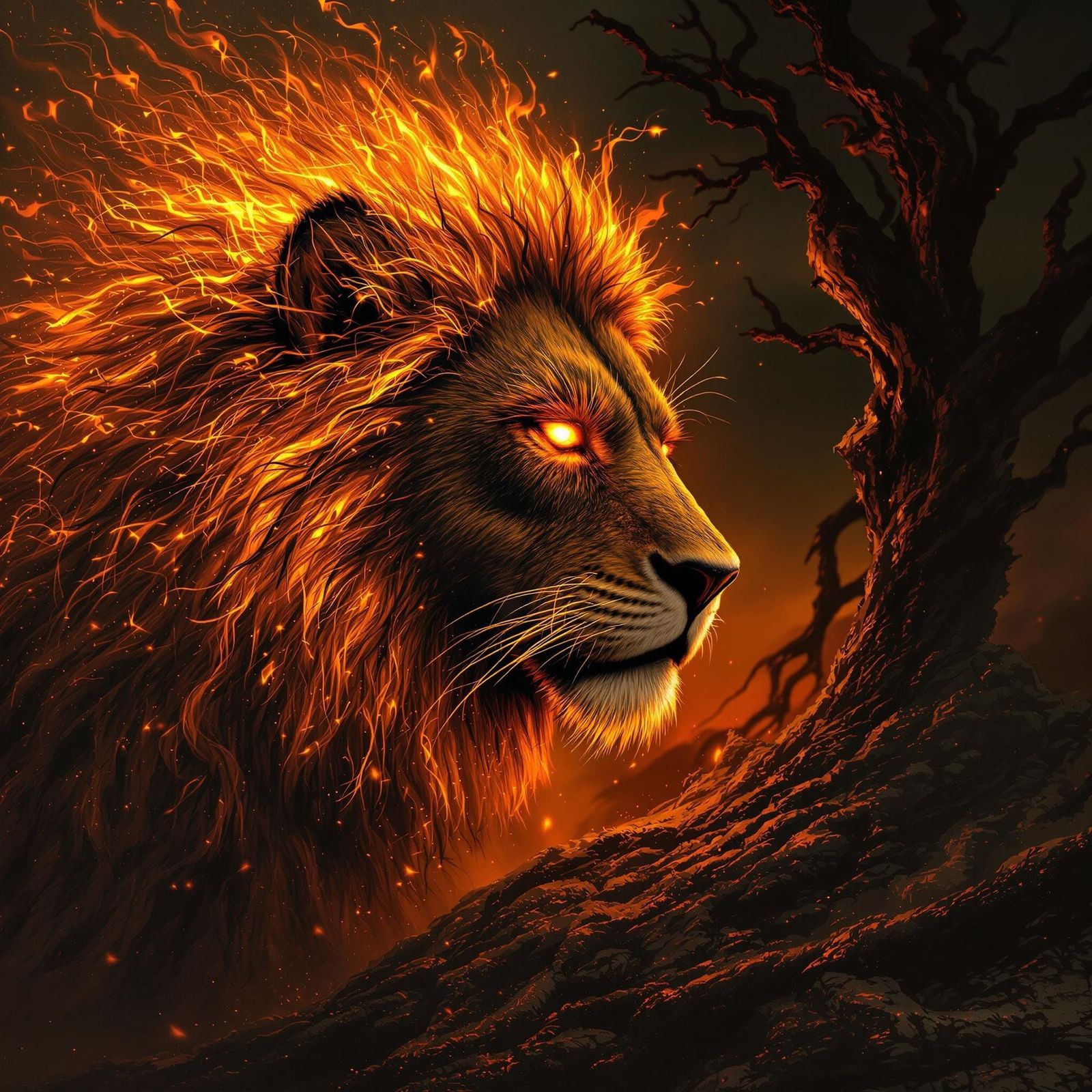 Firelion  by @raspfan