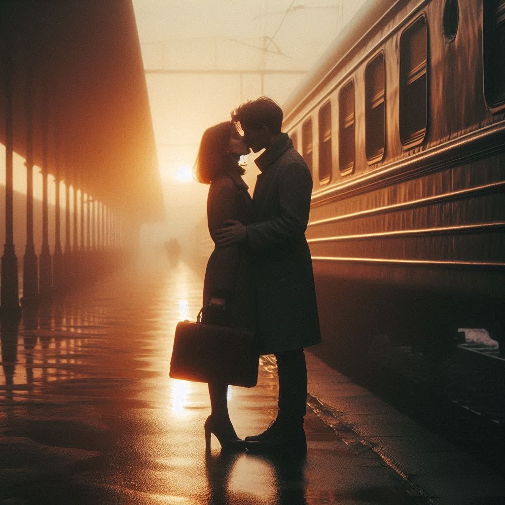 Before the departure.