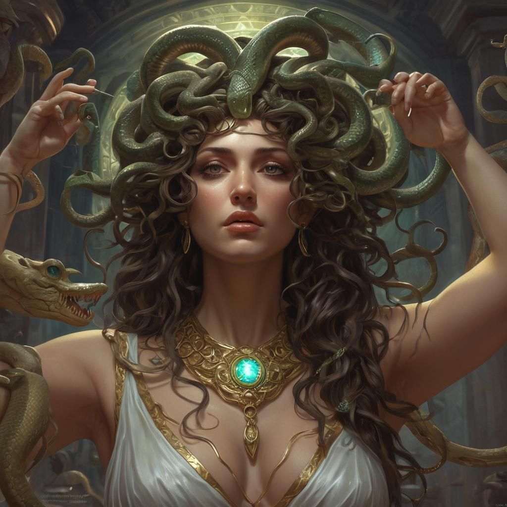 Medusa Evolved 1 - AI Generated Artwork - NightCafe Creator