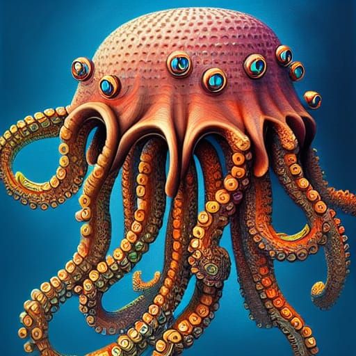 Octoshroom - Ai Generated Artwork - Nightcafe Creator