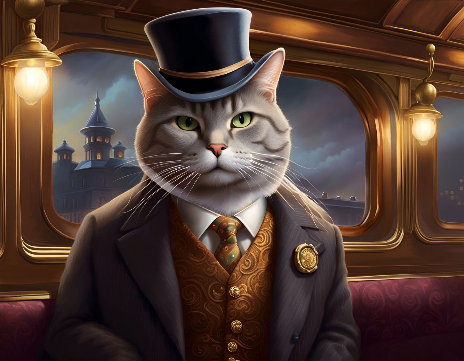 Hercule Meow  by @Kitbox