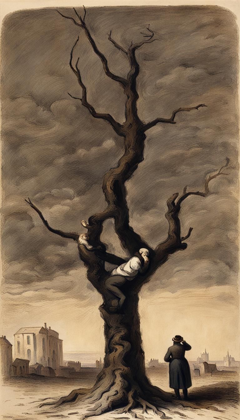 Tree By Honoré Daumier Ai Generated Artwork Nightcafe Creator